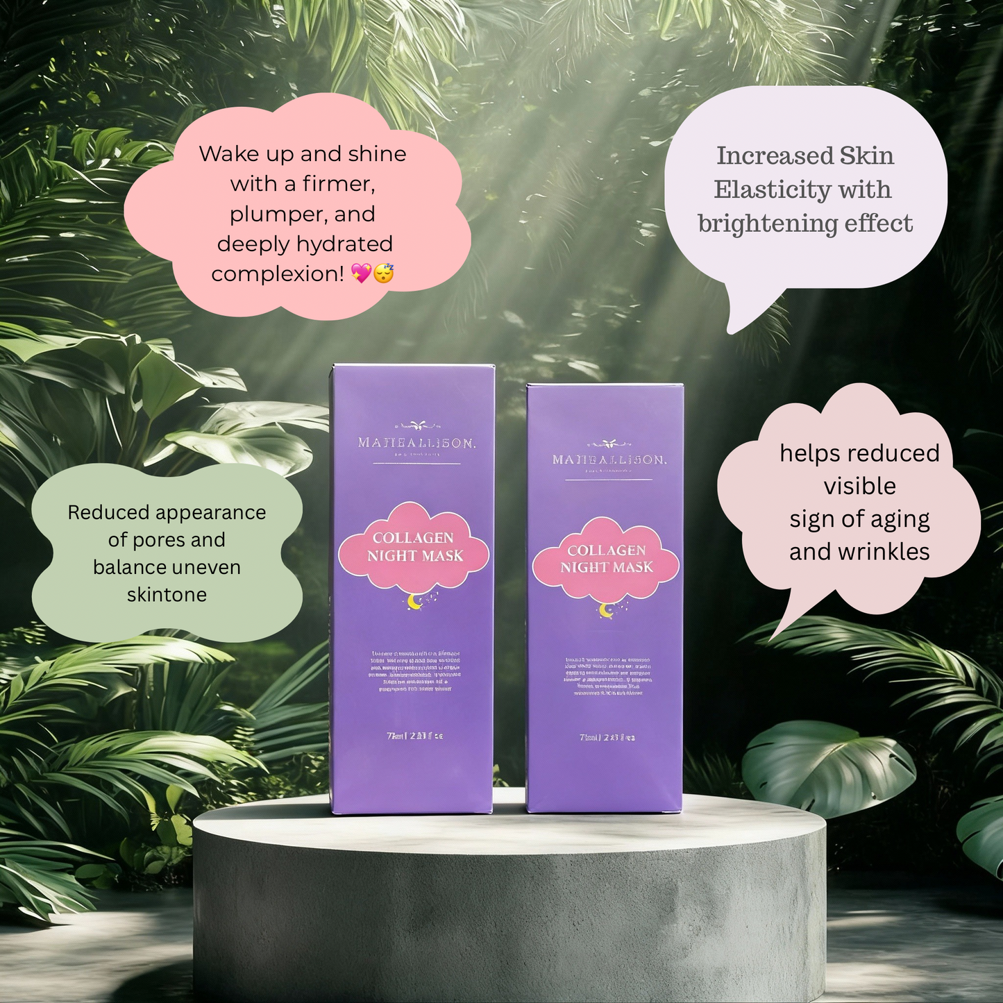 Collagen Night Wrapping Mask packaging front view