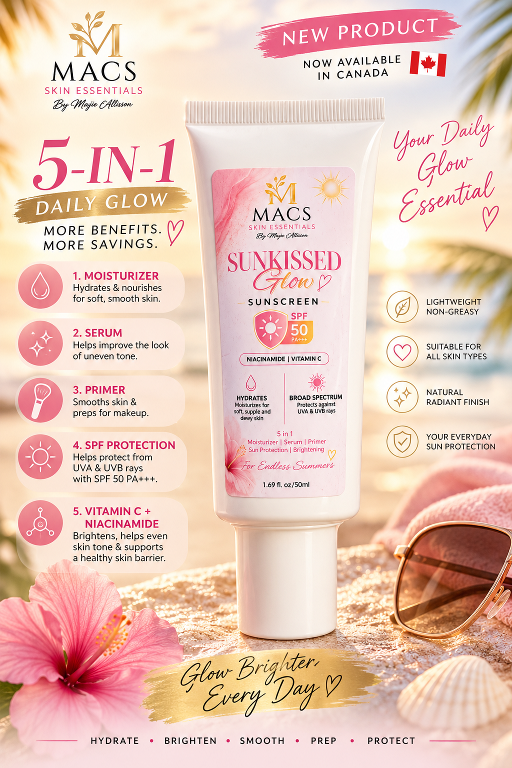 Sunkissed Glow Daily Sunscreen