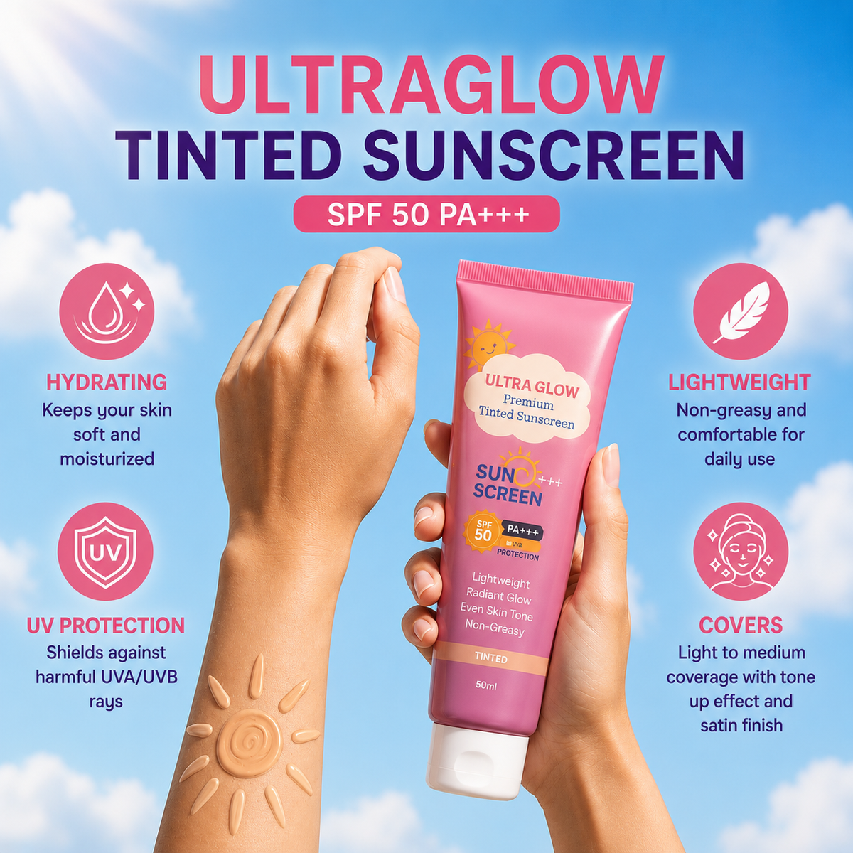 Ultra glow Tinted Sunscreen