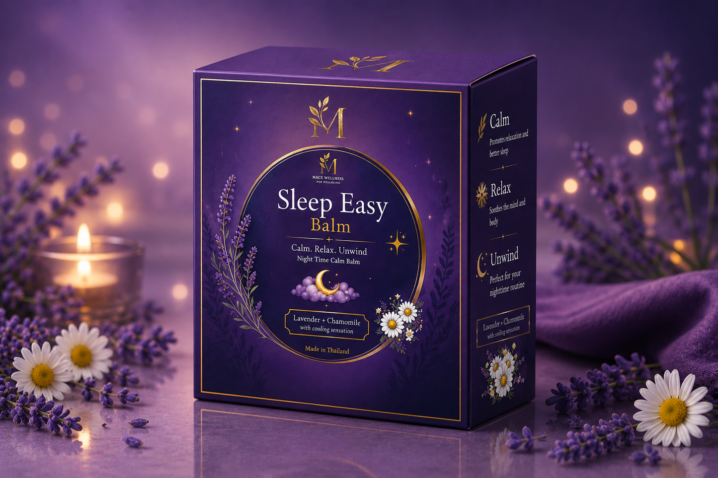 Sleep Easy Lavender Balm 100% Organic