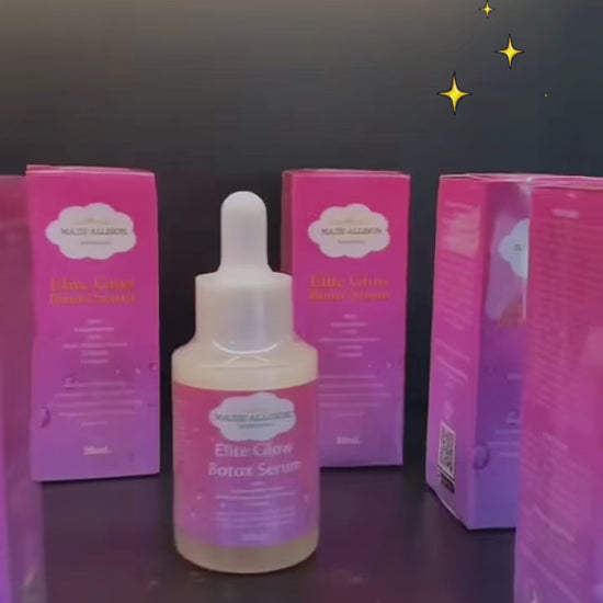 Elite Glow Botox Tricomplex Serum anti-aging formula close-up